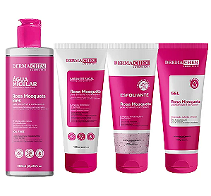 Kit De Rosa Mosqueta Hidratação Intensa Peles Secas Dermachem