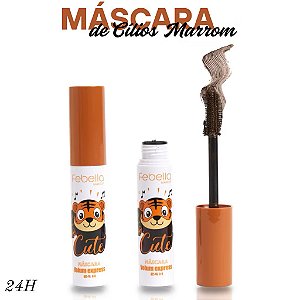 Máscara Para Cílios Cute Tiger Marrom Febella