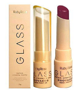Batom Creamy Matte Glass GL08 Ruby Rose