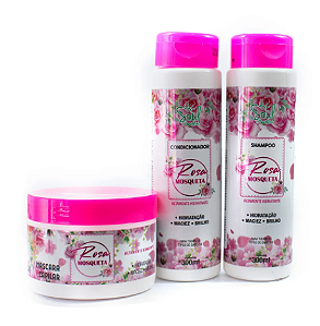 Kit Capilar de Rosa Mosqueta Soul Cosméticos
