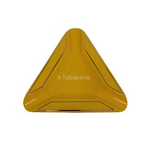 Cinzeiro De Resina Triangular Para Charuto - Amarelo