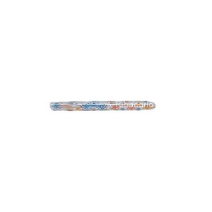 Piteira De Vidro Sadhu Longa Azul com Rosa - 5mm