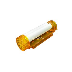 Bolador De Cigarro C/ Dichavador E Reservatório Amarelo - 78mm