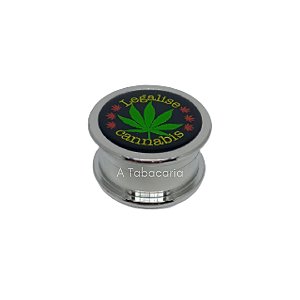 Dichavador De Metal Folha De Cannabis - 5cm