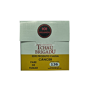 Caixa de Palheiro Tchau Brigadu Ice Melancia - C/ 10 maços