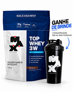 Top Whey 3W + Performance Max Titanium 1,8kg