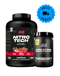 Combo MuscleTech | Whey Protein Nitro Tech + Creatina 400g