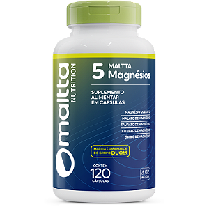 5 Magnésios Maltta 60 cápsulas