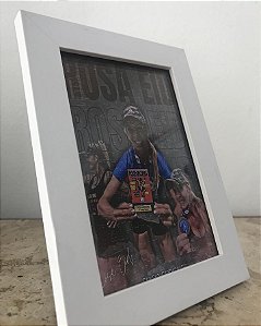 Porta Retrato branco 10×15 + sua arte