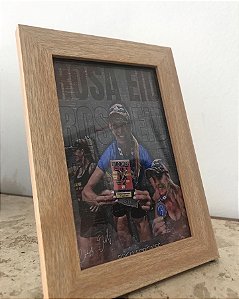 Porta Retrato 10x15 carvalho + sua arte