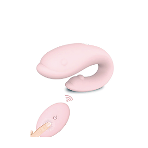 Vibrador para casal formato de golfinho com controle - Honey Adult Play