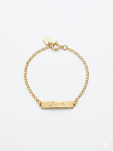 Pulseira baby com nome gravado