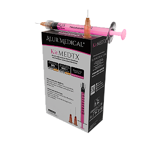 KIT MEDTX - Agulha 34G + Agulha 25G + Seringa 1ml