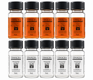 Caixa Mista de Flaconetes - Queratina e Finalizador UOM 9ml com 10 unid