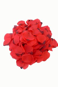 Pétalas de Rosas Artificiais Vermelhas- 100 Unidades