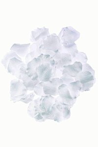 Pétalas de Rosas Artificiais Brancas- 100 Unidades