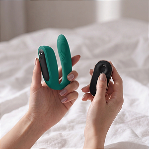 Vibrador Casal Baud Green Controle Remoto Recarregável