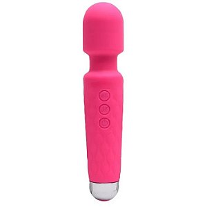 Vibrador Varinha Mágica Womanizer Pink Recarregável - 20 Velocidades