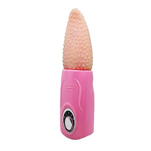 Vibrador Mini Tongue Massager Formato Língua com Bullet