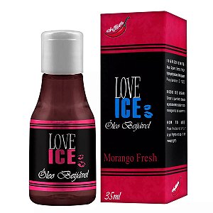 Gel Para Sexo Oral Refrescante Love Ice - Morango
