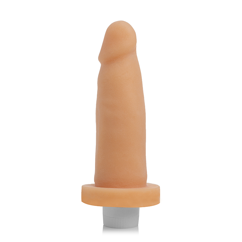 Pênis Super Realista Cyber Skin 6 com Vibrador - 14,5 x 4cm