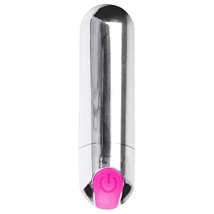 Vibrador Bullet Recarregável Happy Dream Silver - 10 Velocidades