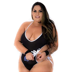 Fantasia Sensual Presidiária 69 Plus Size