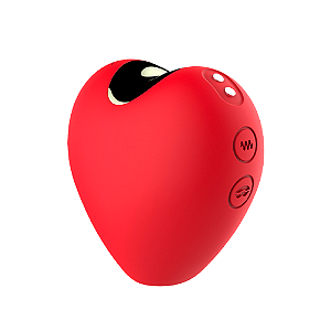Vibrador Sugador Formato Coração Recarregável