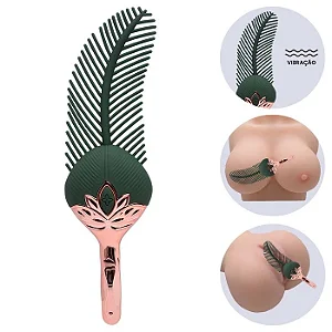Vibrador Estimulador Formato de Pena Recarregável