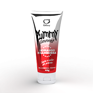 Gel Térmico Beijável Yummy Gourmet Morango Framboesa - 45g