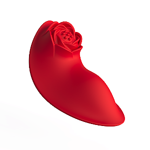 Vibrador para Calcinha por Aplicativo com Textura de Rosa