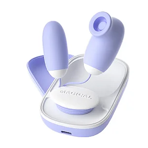 Vibrador Sugador de Clitóris com Bullet Magic Box - 10 Velocidades
