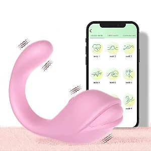 Vibrador Love Whale por Aplicativo Recarregável - 10 Velocidades