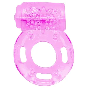 Anel Peniano Simples com Vibração Rosa
