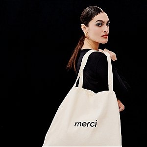 Ecobag Sustentável de Algodão Cru Merci