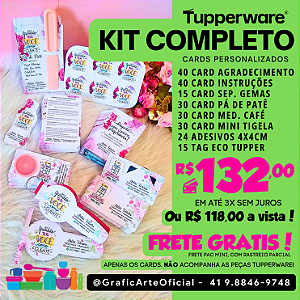 Kit Completo de Cards para Mimos Tupperware - FRETE GRÁTIS