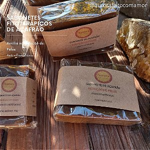 Sabonete de Açafrão- 100% Vegetal- Redutor de pelos- Fitoterápico