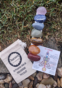 KIT 7 CHAKRAS PARA ALINHAMENTO +SELENITA