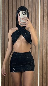 CONJUNTO TOP RHANIA PAETE PRETO