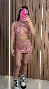 Conjunto Thuany rosa