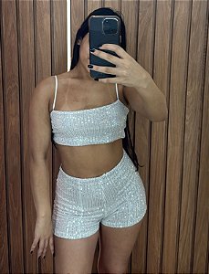Conjunto Paete Top Reto + Shorts Paete