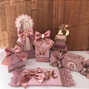 Kit Festa Rosé Gold - Luxo