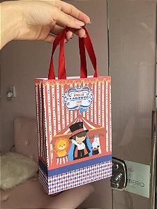 Sacolas Personalizadas Circo Vermelho - TAM M