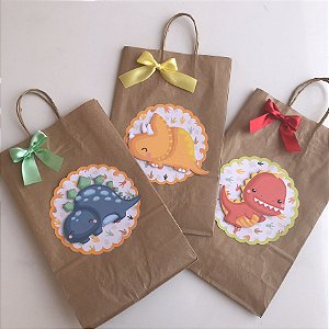 Sacolas Personalizadas Dino Baby - TAM G