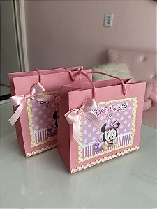 Sacolas Personalizadas Minnie Baby - TAM P