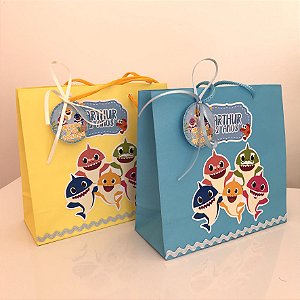 Sacolas Personalizadas Baby Shark - TAM P