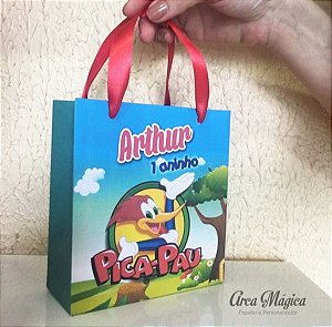 Sacola Personalizada Pica Pau - TAM P