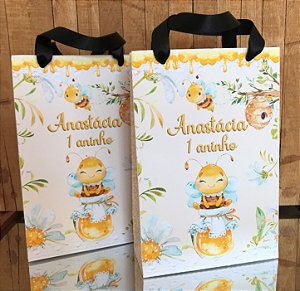 Sacolas Personalizadas Abelhinha - TAM M