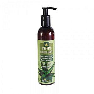 Sabonete Higienizante (Aloe vera, Neem e Urucum Óleos essenciais de Limão, Menta e Lemongrass) - Livealoe - 240ml