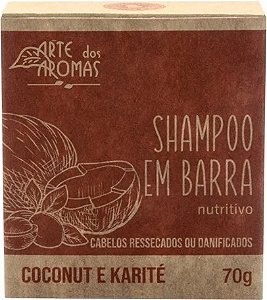 Shampoo em Barra Coconut e Karité - Arte dos Aromas - 70g